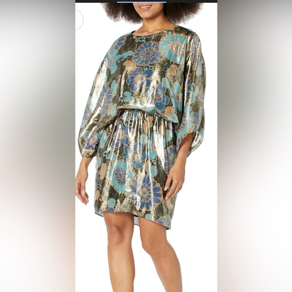 Trina Turk Manhattan Silk Blend Dress Medium